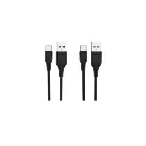 کابل تبدیل USB به USB-C دنمن مدل D01T طول 1 متر مجموعه 2 عددی